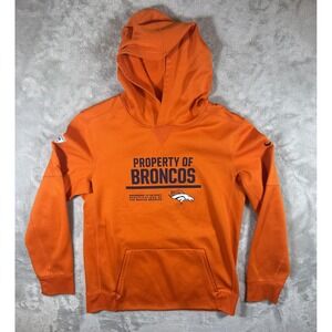 Denver Broncos Hoodie Boys XL 18-20 NFL Football Nike Therma-Fit Training